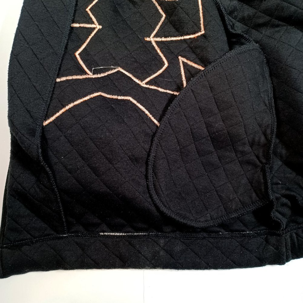 Rafael Womens Black Southwestern Jacket & T-Shirt Large Conchos Liner Zip Up Vtg - Picture 15 of 16